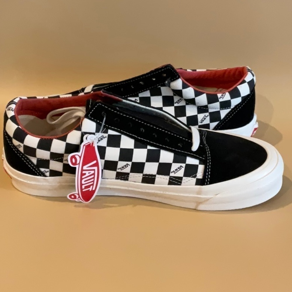 VANS VAULT OLD SKOOL NS OG LX (SUEDE/ CANVAS) Checkerboard - Picture 3 of 8